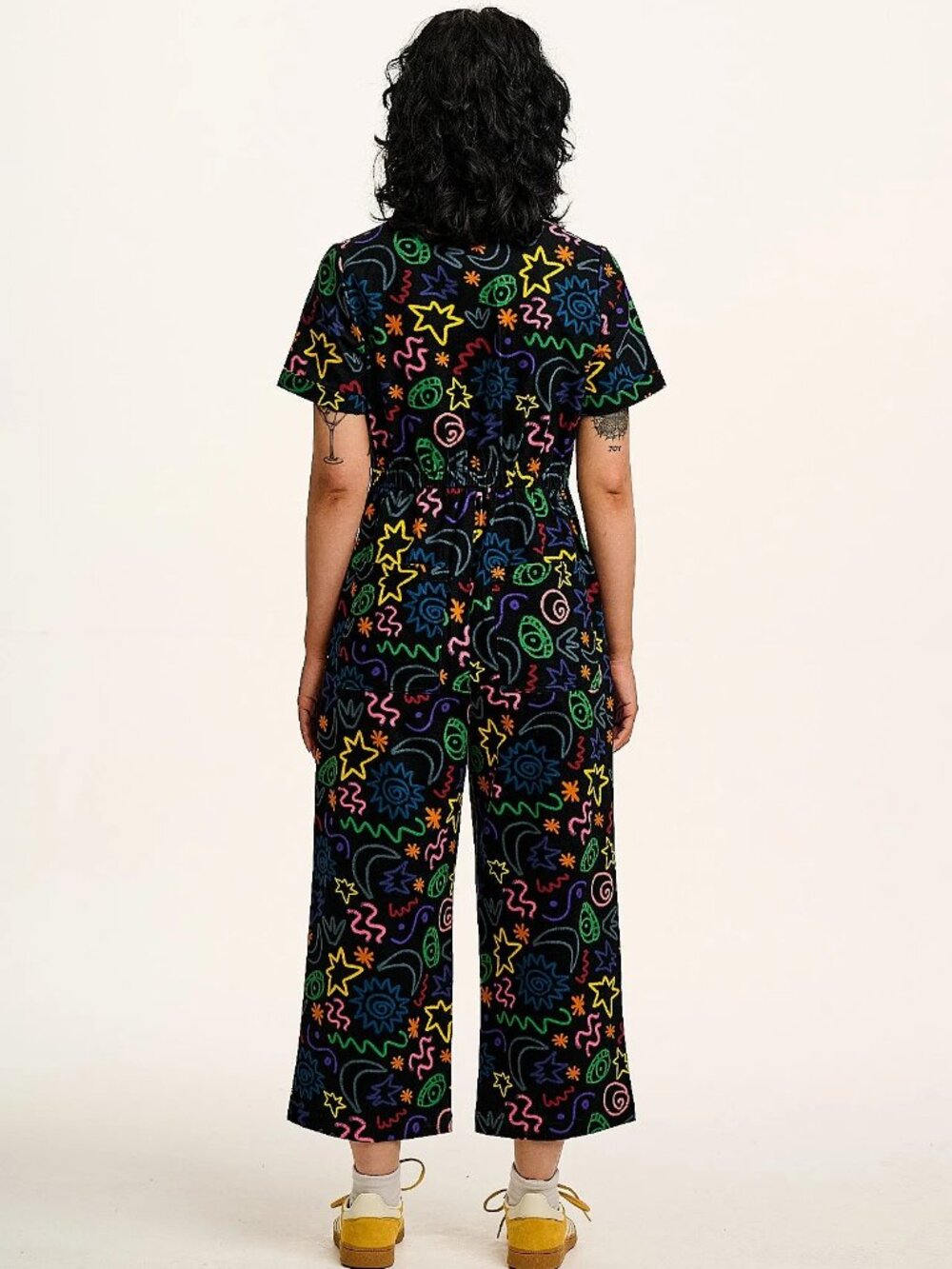 NWT - Lucy & Yak Ragan Organic Cotton Jumpsuit in Apollo Print - UK 12 / US 8 - Picture 3 of 15